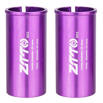 2pcs ZTTO Bicycle Seat Post Conversion Sleeve Reducer Cover, 28.6-31.8mm 014, 30.9-36mm 015, 31.6-33.9mm 016, 22.2-25.4mm 017, 33.9-34.9mm 018, 25.4-28.6mm 002