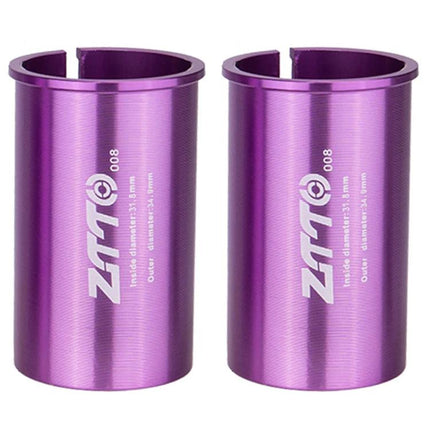 2pcs ZTTO Bicycle Seat Post Conversion Sleeve Reducer Cover, 25.4-27.2mm 001, 27.2-28.6mm 003, 27.2-30.4mm 004, 27.2-30.8mm 005, 27.2-31.6mm 006, 27.2-33.9mm 007, 31.8-34.9mm 008, 30.9-31.6mm 009, 25.4-30.9mm 010, 25.4-31.6mm 011, 27.2-30mm 012        ...