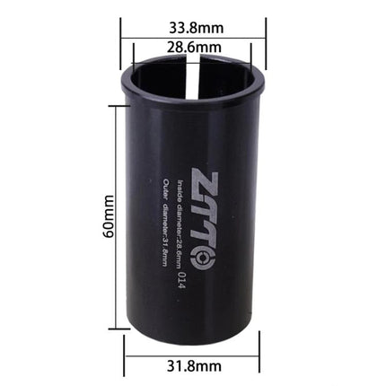 2pcs ZTTO Bicycle Seat Post Conversion Sleeve Reducer Cover, 28.6-31.8mm 014, 30.9-36mm 015, 31.6-33.9mm 016, 22.2-25.4mm 017, 33.9-34.9mm 018, 25.4-28.6mm 002