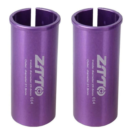 2pcs ZTTO Bicycle Seat Post Conversion Sleeve Reducer Cover, 28.6-31.8mm 014, 30.9-36mm 015, 31.6-33.9mm 016, 22.2-25.4mm 017, 33.9-34.9mm 018, 25.4-28.6mm 002