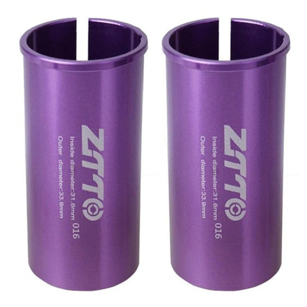 2pcs ZTTO Bicycle Seat Post Conversion Sleeve Reducer Cover, 28.6-31.8mm 014, 30.9-36mm 015, 31.6-33.9mm 016, 22.2-25.4mm 017, 33.9-34.9mm 018, 25.4-28.6mm 002