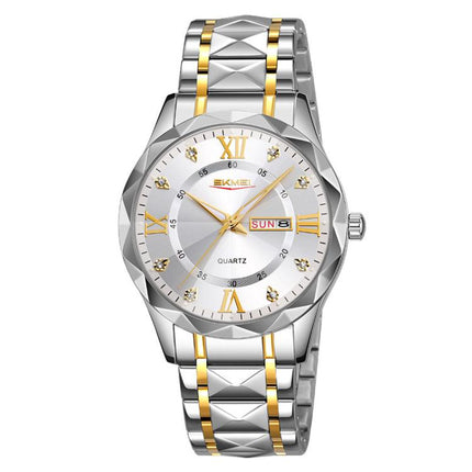 SKMEI Business Casual Watches Diamond Case Luminous Waterproof Quartz Watch