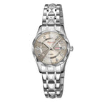 Women Silver Case Gray Dial