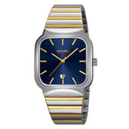 Silver Gold Case Blue Dial