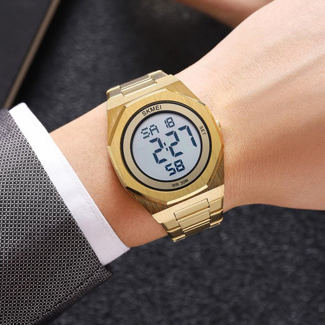 SKMEI 2479 Men Business Casual Multi-Function Chronograph Electronic Watch
