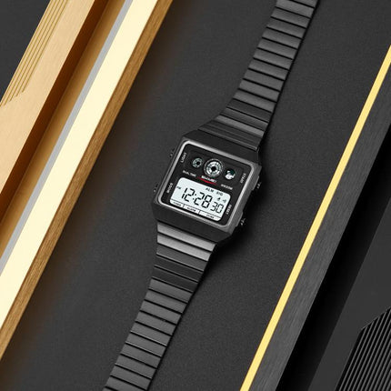 SKMEI 2450 Men Business Multifunctional Watch Casual Waterproof Square Electronic Watch