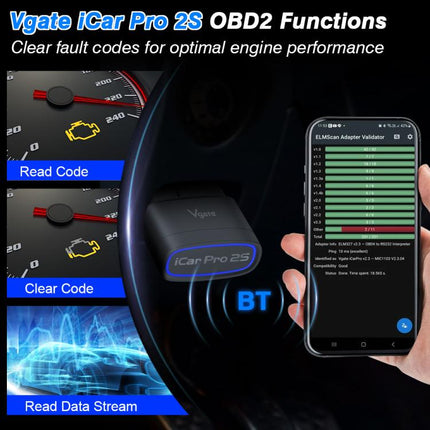 Vgate 3m bps Bluetooth Wireless Wake-up Diagnostic Instrument, Bluetooth 5.3