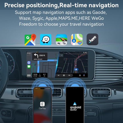 Car Wired Dual-port CarPlay/Android 2 in 1 Converts To Wireless Box, CarPlay/Android 2 in 1