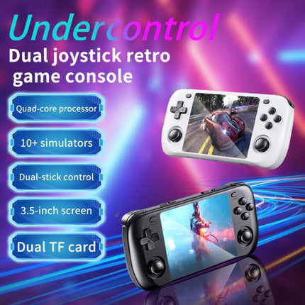 H36S 3.5 Inch IPS HD Screen Retro PSP Game Console Linux System GBA Handheld Video Game Console, 64G, 128G