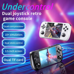 H36S 3.5 Inch IPS HD Screen Retro PSP Game Console Linux System GBA Handheld Video Game Console, 64G, 128G
