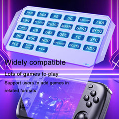 H36S 3.5 Inch IPS HD Screen Retro PSP Game Console Linux System GBA Handheld Video Game Console, 64G, 128G