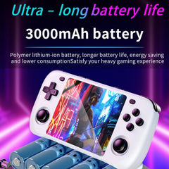 H36S 3.5 Inch IPS HD Screen Retro PSP Game Console Linux System GBA Handheld Video Game Console, 64G, 128G