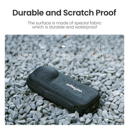For Insta360 X5 Camera aMagisn Storage Bag Hard Shell Protective Case with Carabiner Clip, Storage Bag