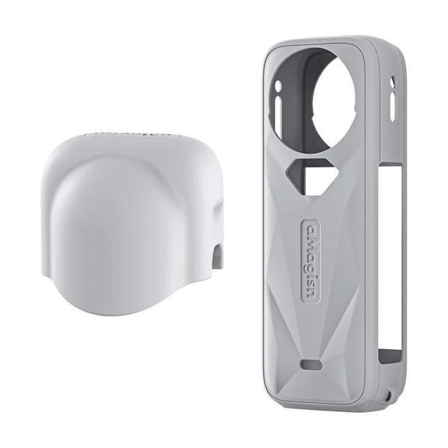 For Insta360 X5 Action Camera Protective Accessories, aMagisn Body Case+Lens Cap Black, aMagisn Body Case+Lens Cap Gray, aMagisn Body Case Black, aMagisn Body Case Gray