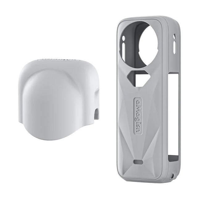 For Insta360 X5 Action Camera Protective Accessories, aMagisn Body Case+Lens Cap Black, aMagisn Body Case+Lens Cap Gray, aMagisn Body Case Black, aMagisn Body Case Gray
