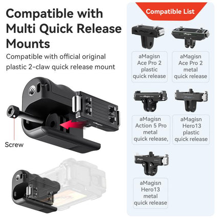 aMagisn Xplorer Grip Kit Street Vlogging Handle For Insta360, DJI Action, and GoPro Hero Series Action Cameras