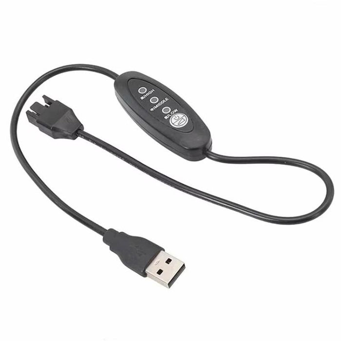 USB To Small 4 Pin Booster Cable Adjustable Speed USB To 12V Case Fan Cable, 50cm, 98cm
