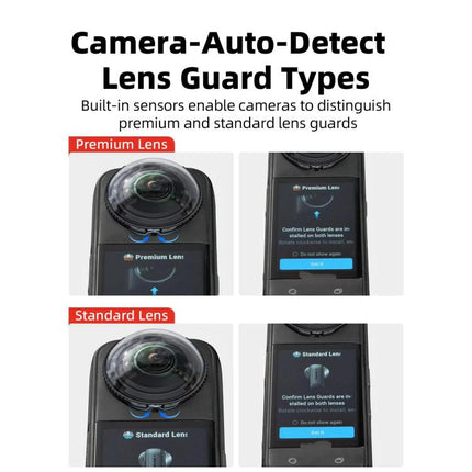 For Insta360 X5 Camera aMagisn Lens Guard Protector Detachable Anti-Scratch Glass Cover, Standard Edition