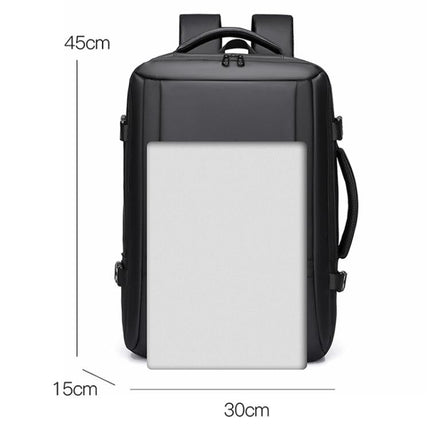 WEIXIER B759 Simple Expandable Men Shoulder Bag Large Capacity Laptop Backpacks