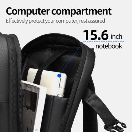 WEIXIER B759 Simple Expandable Men Shoulder Bag Large Capacity Laptop Backpacks