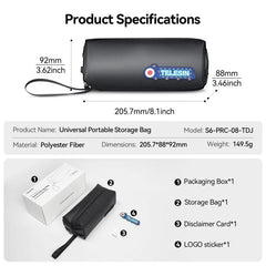 For DJI Osmo Pocket 3 Creator Combo TELESIN Universal Portable Storage Bag Carrying Case