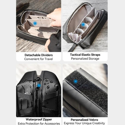 For DJI Osmo Pocket 3 Creator Combo TELESIN Universal Portable Storage Bag Carrying Case