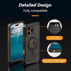 TELESIN IP68 Waterproof Case Submersible Touchscreen Phone Cover, For iPhone 16 Pro, For iPhone 16 Pro Max