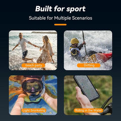 TELESIN IP68 Waterproof Case Submersible Touchscreen Phone Cover, For iPhone 16 Pro, For iPhone 16 Pro Max
