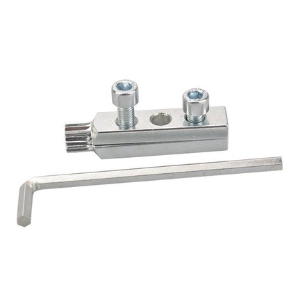 Water Tube Breakage Screw Extractor Faucet Angle Valve Manual Removal Tool, Silver
