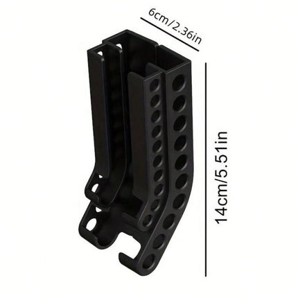 Wall-Mounted Battery Organizer Holds 10 AA & 10 AAA Batteries Space-Saving Battery Storage Rack