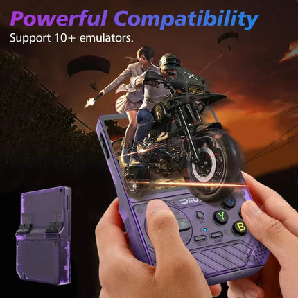 D008 3.5-Inch HD Retro Handheld Game Console With ARM Cortex-A7 800MHz, 1GB RAM & HDMI Output, 64G Whitte, 64G Clear Black, 64G  Clear Blue, 128G White, 128G Clear Black, 128G Clear Blue
