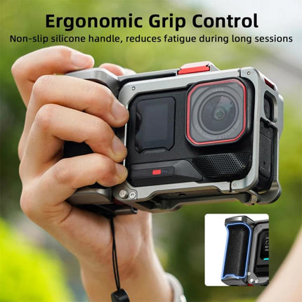 For Insta360 Ace Pro 2 / Ace Pro Flymile Xplorer Grip Kit Street Photography Handle Metal Cage Case