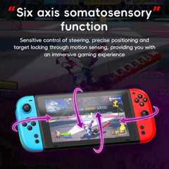 For Nintendo Switch JOY-05 Split Controllers TMR Hall Effect Joysticks, 6-Axis Motion & RGB Lighting