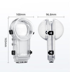 For Insta360 X5 AMagisn 60m/196ft Diving Case Quick-Release Full Invisible Waterproof Underwater Housing