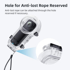 For Insta360 X5 AMagisn 60m/196ft Diving Case Quick-Release Full Invisible Waterproof Underwater Housing