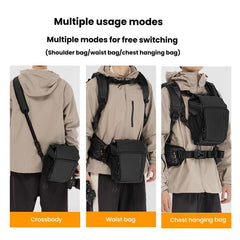 Cwatcun D198 Small Expandable Single Shoulder Camera Bag Waterproof Multi-Function Camera Bag, D198