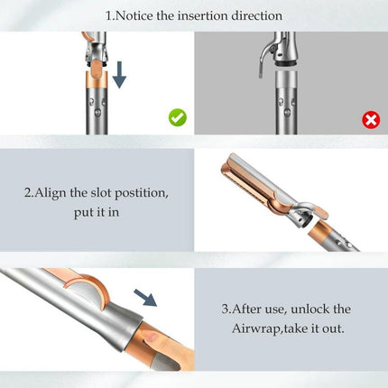 For Dyson Airwrap HS01/HS05/HS08 Air Straightener Attachment Straightening Nozzle