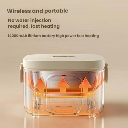 Wireless Charging Lunch Box No Water Needed With 304 Stainless Steel Inner Pot, FH-2B 500 ml, FH-2A 800 ml