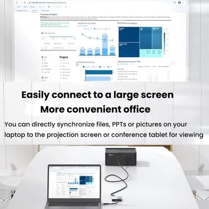 USB3.0+Type-C To Dual HDMI Extender 4K 60HZ Dual Screen Heterodyne HD Video Converter, HD16