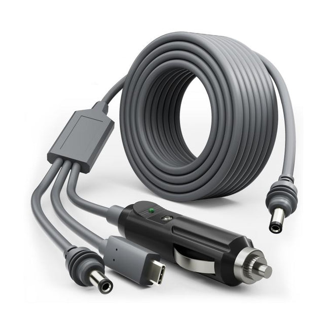 3 In 1 TYPE-C To DC Cigarette Lighter Car Charger For Starlink 4th GEN Mini, 3m, 5m