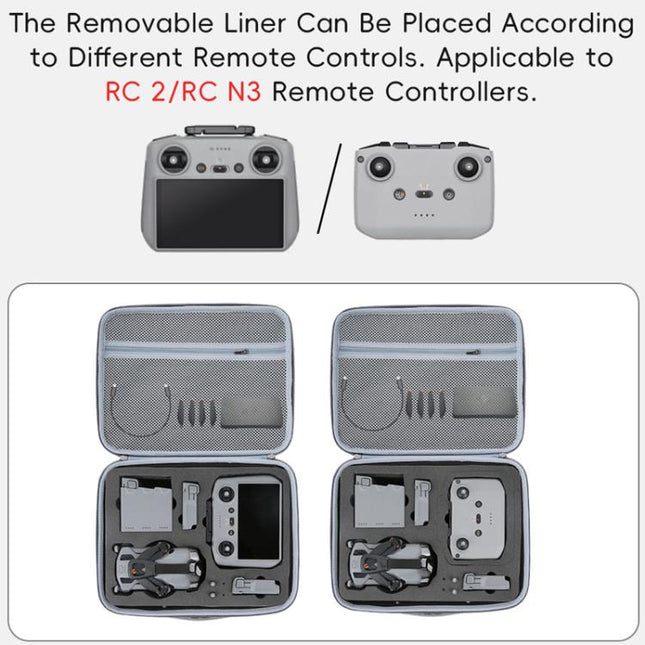 For DJI Mini 5 Pro Fly More All-in-one PU Organizer Bag Portable Travel Shoulder Bag