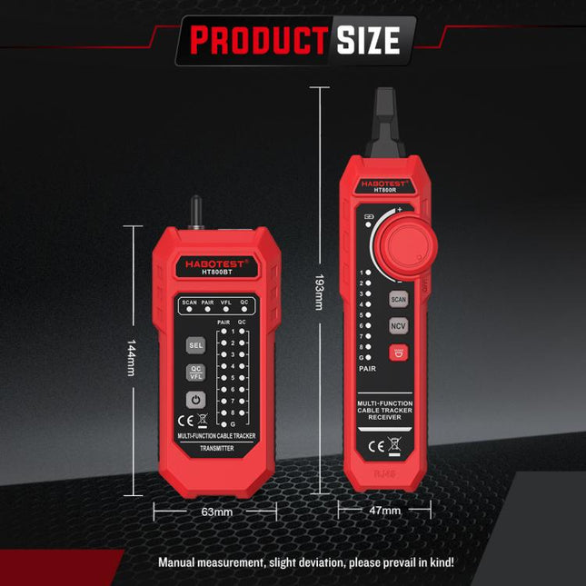 HABOTEST Multi-Function Anti-Interference Network Cable Tester, HT800B