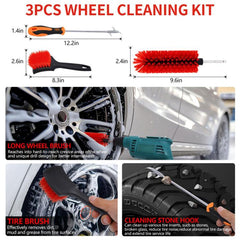 Car Cleaning Brush Set Power Drill Attachment For Vent Details Detail Brush With Sponge