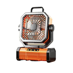 Remote Control USB Oscillating Fan Portable Light For Camping