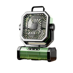 Remote Control USB Oscillating Fan Portable Light For Camping