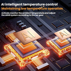 Remote Control USB Oscillating Fan Portable Light For Camping