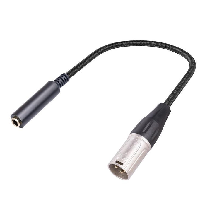6.35mm Female to XLR Male to 1/4 inch TRS Audio Adapter Cable, 6.35mm Female to XLR Male