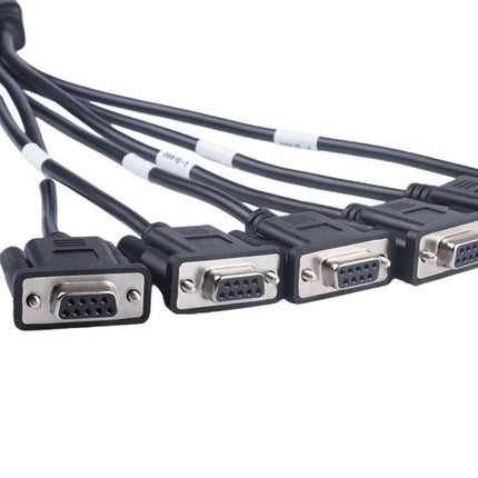 OBD2 Male To 6 DB9 Female Adapter Diagnostic Tool Connection Cable, Male To 6 DB9 Female