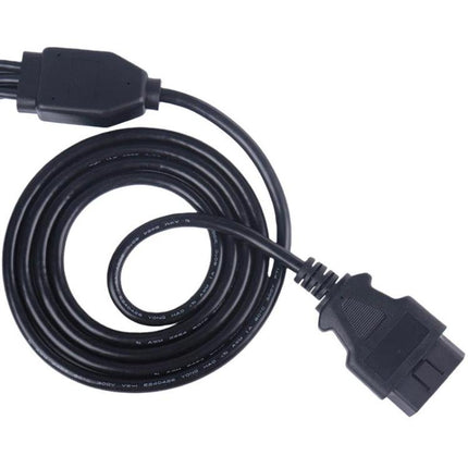 OBD2 Male To 6 DB9 Female Adapter Diagnostic Tool Connection Cable, Male To 6 DB9 Female