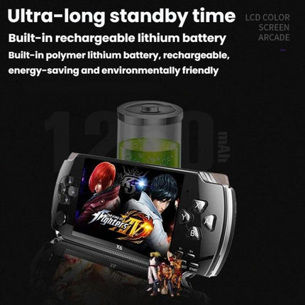 X6 Pocket Gaming Console 4.3 Inch HD Gaming Handheld